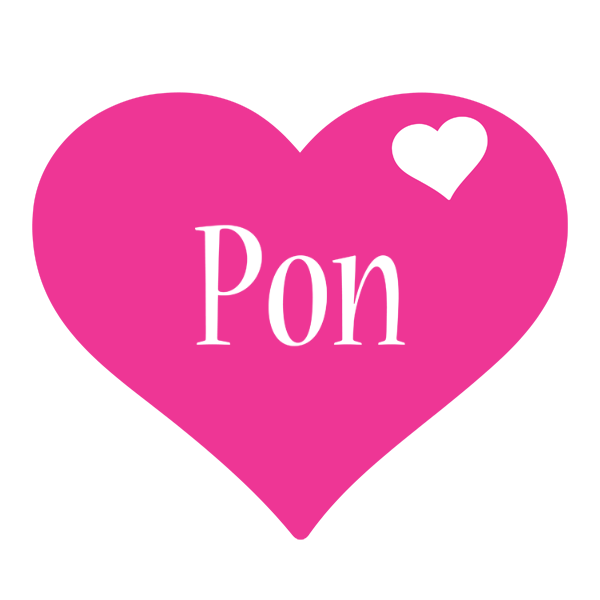 Pon love-heart logo