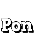 Pon snowing logo