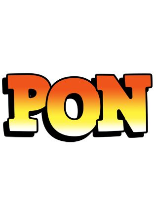 Pon sunset logo
