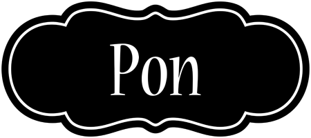 Pon welcome logo