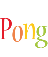 Pong birthday logo