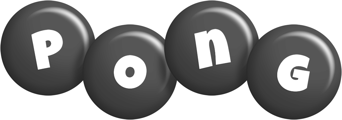 Pong candy-black logo