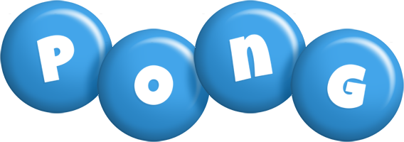 Pong candy-blue logo