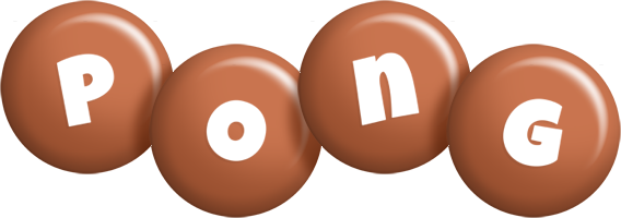 Pong candy-brown logo