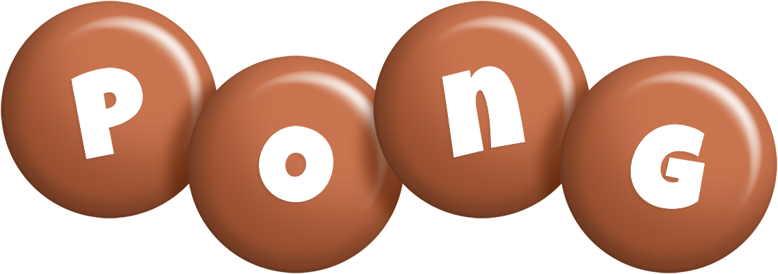 Pong candy-brown logo