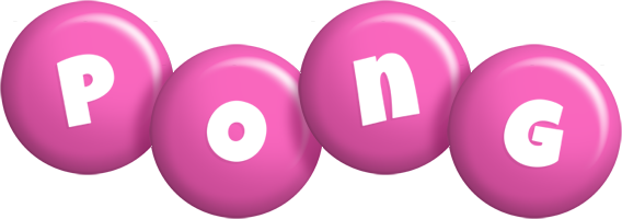 Pong candy-pink logo
