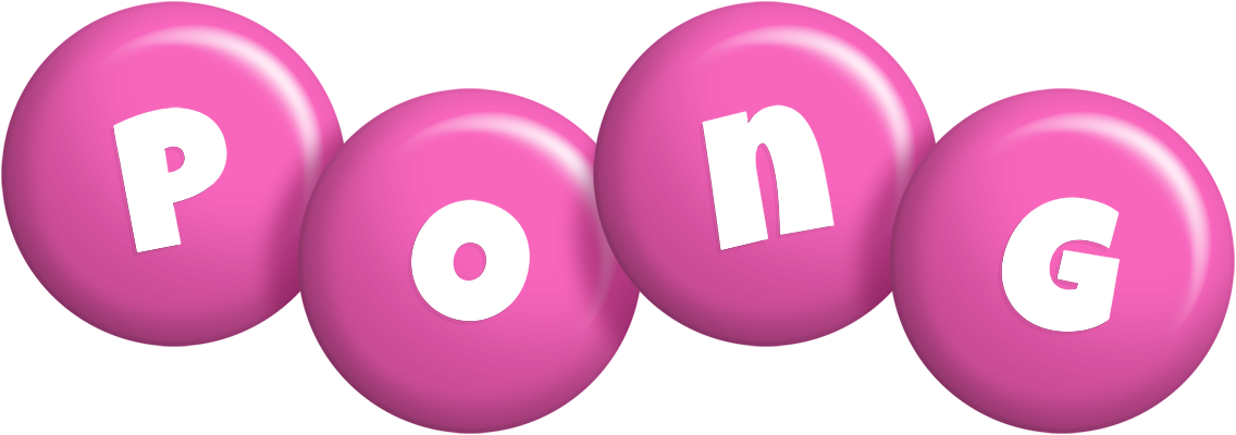 Pong candy-pink logo