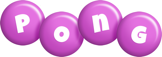 Pong candy-purple logo