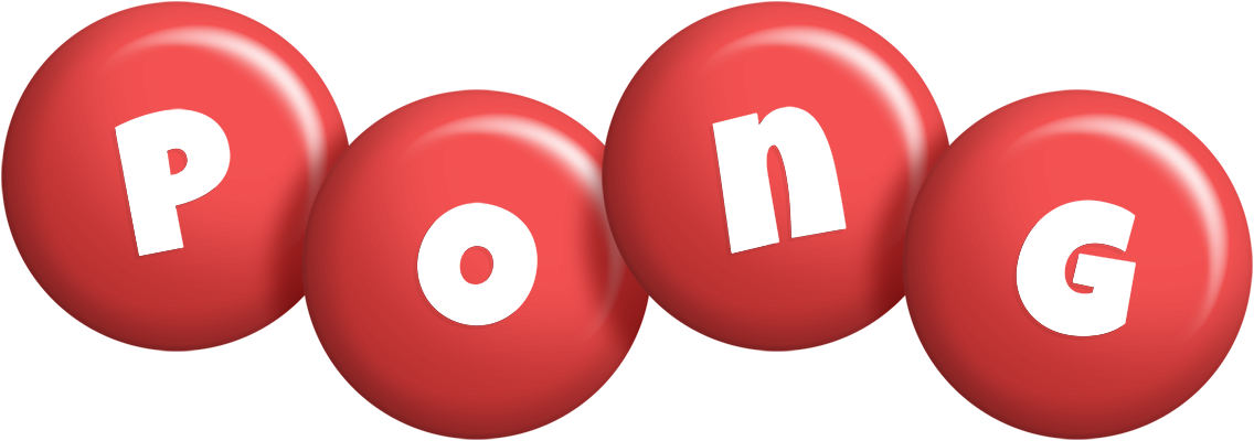 Pong candy-red logo