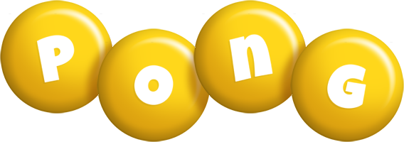 Pong candy-yellow logo