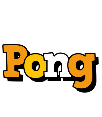 Pong cartoon logo