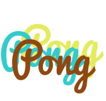 Pong cupcake logo