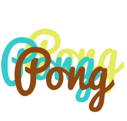 Pong cupcake logo