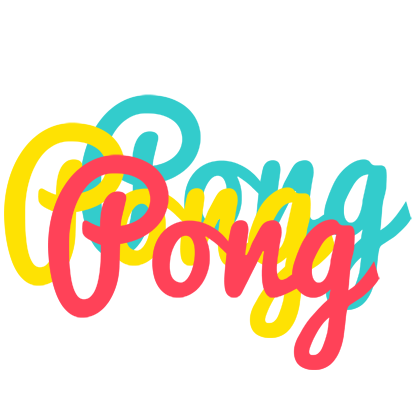 Pong disco logo