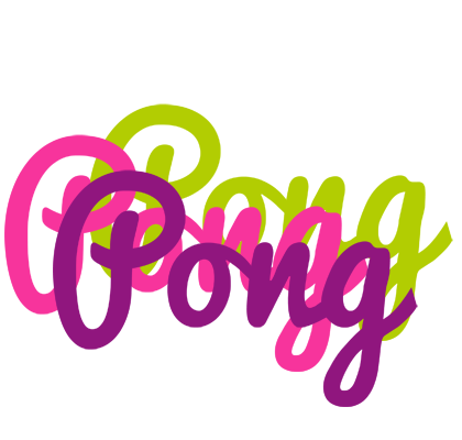 Pong flowers logo