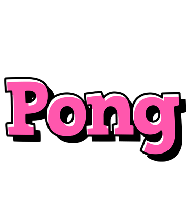 Pong girlish logo