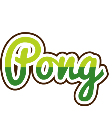 Pong golfing logo