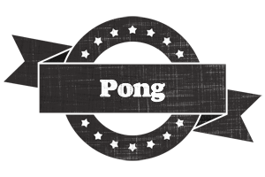 Pong grunge logo