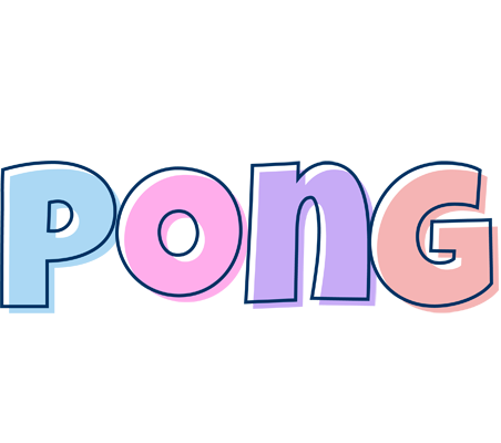 Pong pastel logo