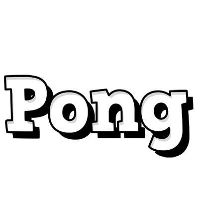 Pong snowing logo
