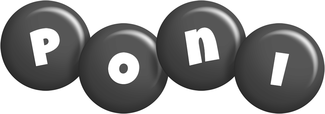 Poni candy-black logo