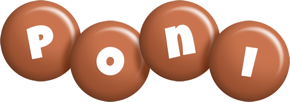 Poni candy-brown logo