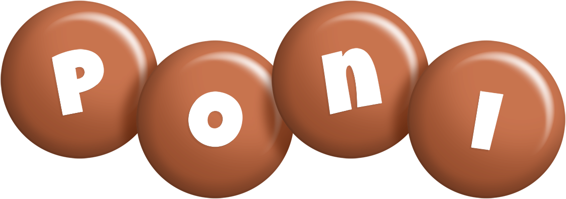 Poni candy-brown logo