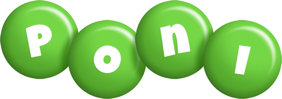 Poni candy-green logo