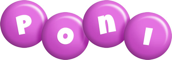 Poni candy-purple logo