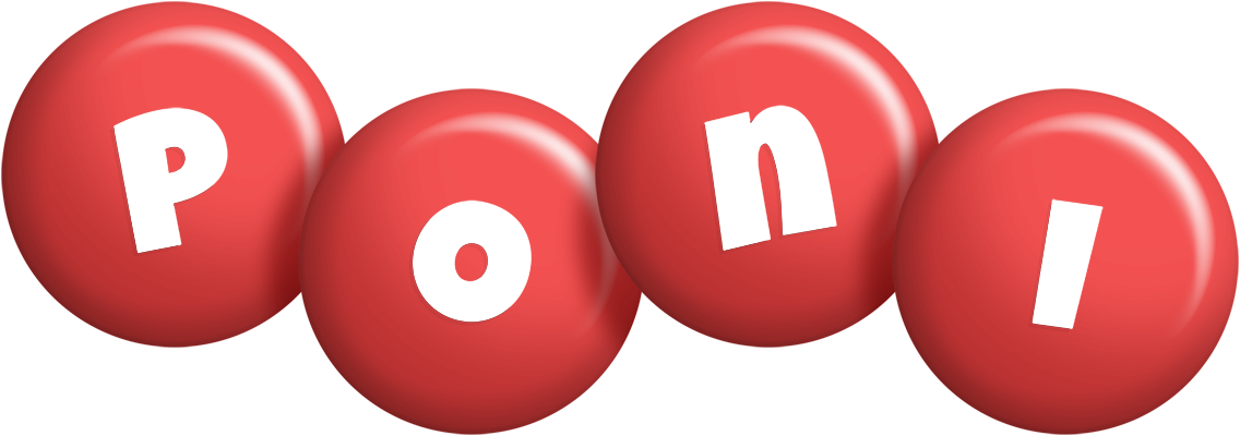 Poni candy-red logo
