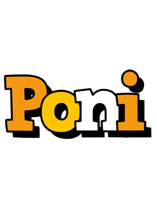Poni cartoon logo