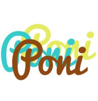 Poni cupcake logo