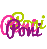 Poni flowers logo