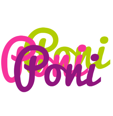 Poni flowers logo
