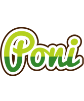Poni golfing logo