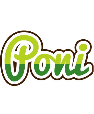 Poni golfing logo