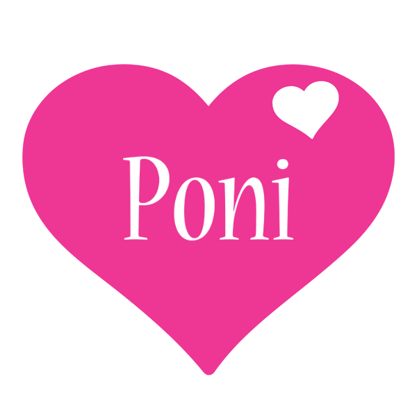 Poni love-heart logo