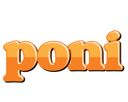 Poni orange logo