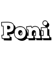 Poni snowing logo