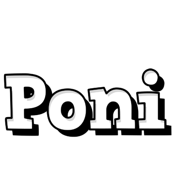 Poni snowing logo
