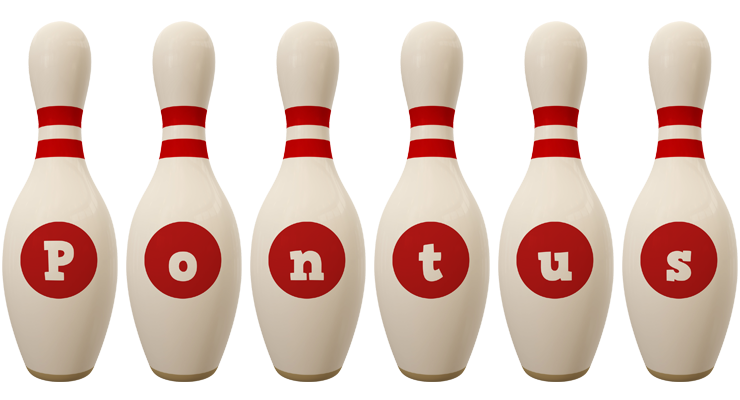 Pontus bowling-pin logo