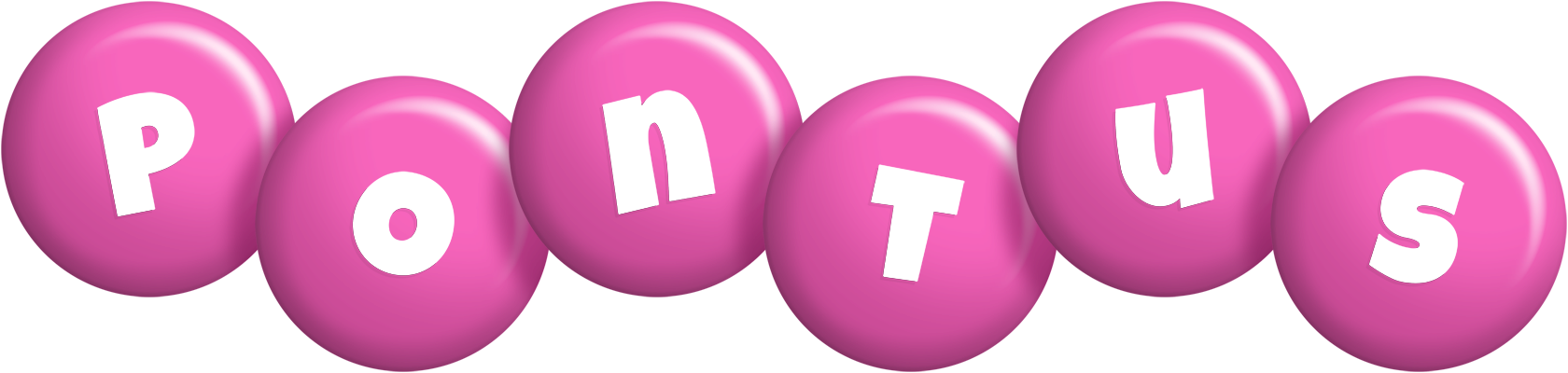 Pontus candy-pink logo