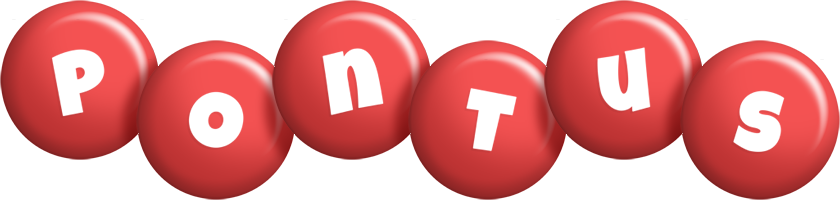 Pontus candy-red logo