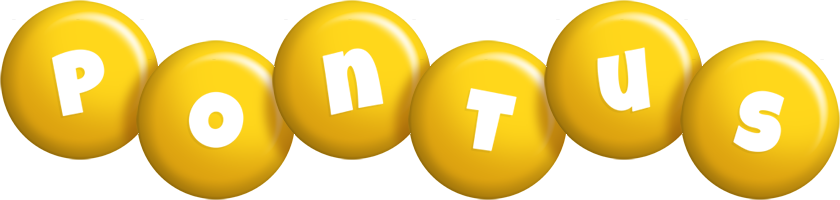 Pontus candy-yellow logo