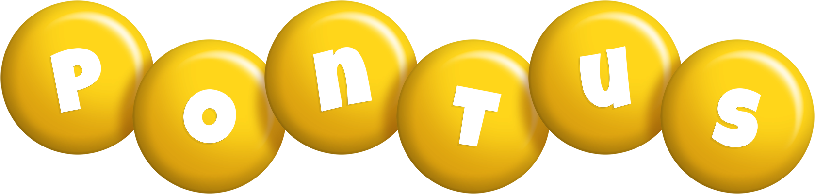 Pontus candy-yellow logo