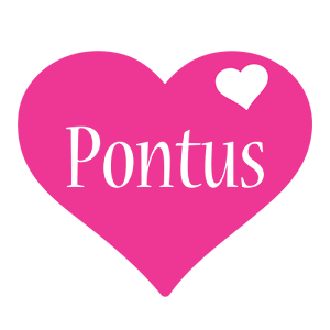Pontus love-heart logo
