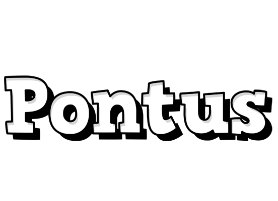 Pontus snowing logo