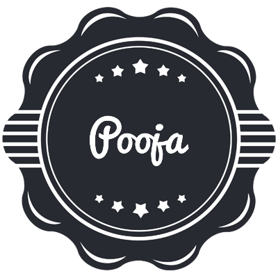 Pooja badge logo