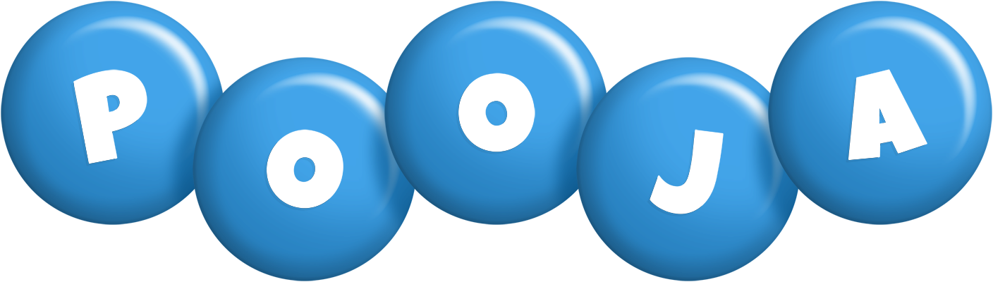 Pooja candy-blue logo