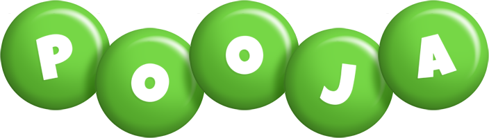 Pooja candy-green logo